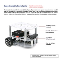 Chasis de Coche Robótico ROS V650, Diferencial de Dos Ruedas, Navegación Autónoma Semi-Exterior, Kits de Robótica Raspberry Pi Orin NX