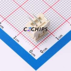 ZX-HA2.54-2PLT Wire-to-Board Pin Header SMD,P=2.54mm Connector 1x2P 2.5mm Vertical Mount XHB - Product Image 2