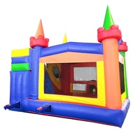 Modulaire Moderne Arc-En-Ciel de Maison De Rebond De Glissière D'eau toboggan gonflable Combo avec parcours d'obstacles