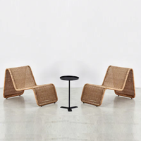 Canapé en osier minimaliste moderne, chaise individuelle en osier, modèle mobile 280, mobilier créatif pour hôtels, maisons d'hôtes, balcons