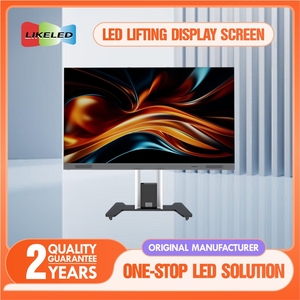 Likeled trong nhà màn hình cảm ứng <span class=keywords><strong>LED</strong></span> hiển thị với động cơ Lift gấp Bảng điều khiển phía trước cho tàu điện ngầm kỹ thuật số biển tầng thường vụ - Product Image 3