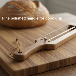 Couteau à <span class=keywords><strong>pain</strong></span> à lame dentelée réglable, ambidextre, <span class=keywords><strong>avec</strong></span> manche en bambou et acacia, pour couper le <span class=keywords><strong>pain</strong></span> - Product Image 5