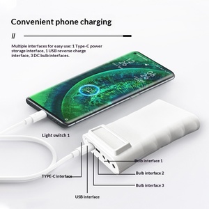 <span class=keywords><strong>Lampe</strong></span> de camping d'urgence LED <span class=keywords><strong>solaire</strong></span> <span class=keywords><strong>rechargeable</strong></span> 10000 mAh certifiée CE pour marché, stand et panne de courant domestique - Product Image 4