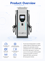 Chargeur rapide DC multi-puissance 60-240 kW de niveau 3 pour véhicules électriques, direct usine, OEM ODM, recharge intelligente CCS GB/T pour voitures électriques