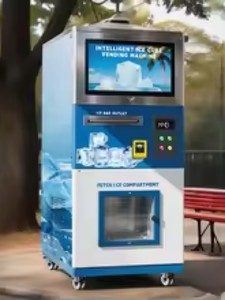 Distributeur d'eau et de glaçons 2-en-1 pour l'extérieur, machine à glaçons et à eau - Product Image 2
