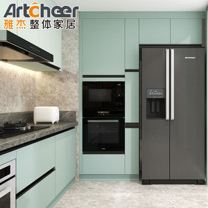 Armario de cocina pequeño de diseño moderno, Modular personalizado de alta calidad, tablero de melamina de MDF, cocina y <span class=keywords><strong>accesorios</strong></span> - Product Image 4