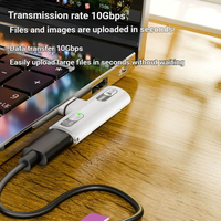 Adaptateur d'alimentation USB-C Type-C Hub 1 vers 2 pour musique/charge, charge rapide PD 100W, en alliage d'aluminium, compatible téléphones