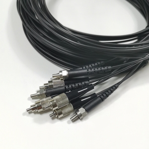 Câble optique noir SMA-FC 1000um, cordon de raccordement en fibre optique pour équipement industriel - Product Image 2