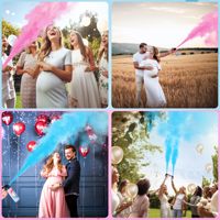Kit Extincteur Révélation de Genre 100% Biodégradable, Fournitures de Fête pour Décorations Mémorables de Révélation de Sexe de Bébé