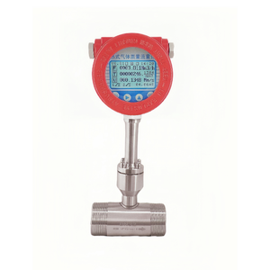 เครื่องวัดอัตราการไหลแบบดิจิตอล LCD สำหรับแก๊ส DN80~DN100 220VAC  วัสดุสแตนเลส ความแม่นยำ 1.5%  พร้อมหน้าแปลน OEM รับประกัน 1 ปี - Product Image 1