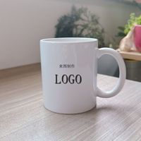 Mug en céramique enduit 11 oz, résistant aux hautes températures, compatible micro-ondes, pour sublimation, design moderne et minimaliste, idéal comme cadeau d'affaires