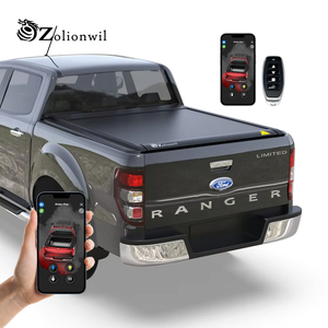 ฝาปิดกระบะท้ายแบบม้วนเก็บได้ Zolionwil สำหรับรถกระบะ <span class=keywords><strong>Ford</strong></span> <span class=keywords><strong>Ranger</strong></span> <span class=keywords><strong>Wildtrak</strong></span> F150 F250/350 ปี <span class=keywords><strong>2011</strong></span> 23+ - Product Image 1