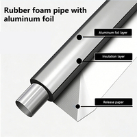 Tube en mousse élastomère à cellules fermées, recouvert de feuille d'aluminium, écologique et moderne, pour la protection antigel des plomberies