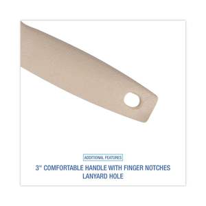 5.5 pulgadas Cepillo para limpiar huecos y suelos con cerdas de Tampico, mango largo de plástico color canela - Product Image 2