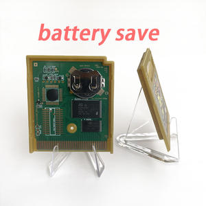 Cartouche de jeu vidéo USA Battery Save Pokemoned Silver Crystal Gold Red Yellow Blue Metallic Foil Finish Box Tray Manual pour GBC - Product Image 6