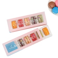 Boîte cadeau en carton de luxe avec logo personnalisé macaron macarons gâteau biscuit pâtisserie bonbons sucrés emballage différentes options de poids