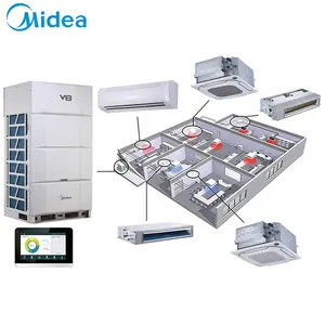 Midea v8 Zen Air 2.0 16HP floor multi split vrv central air conditioning appliances outdoor standing vrf system air conditioner