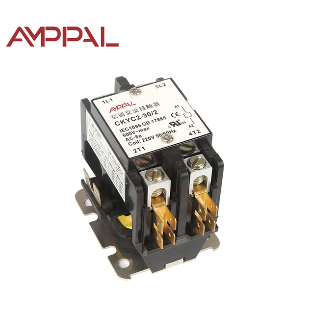 Single Three-Phase Air Conditioner Contactor 2P 30A Definite Purpose Contactor AC Magnetic Contactor