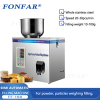 Certificat CE 100 grammes de machine à emballer de poudre/machine de dosage de poudre de café moulu/machine à emballer de granule