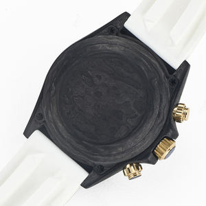 Reloj Cronógrafo con Piedras Preciosas Arcoíris 2026, Esfera Rosa, Caja de Fibra de Carbono, Reloj Mecánico de Lujo para Hombre y Mujer - Product Image 6