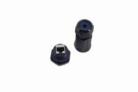 GIET outdoor power plug 8p8c noir étanche connecteurs femelles m25 ethernet lan rj45 waterdichte connector shield