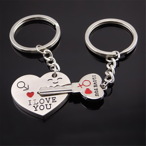 2pcs I Love You Key Chain Women Men Bag Pendant Couple Metal Red Heart Keychains Set <strong>for</strong> <strong>Boyfriend</strong> Girlfriend <strong>Valentine</strong> <strong>Day</strong> <strong>Gift</strong> - Product Image 2