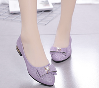 Chaussures plates confortables et décontractées pour femmes, à bout pointu, brillantes, respirantes, de haute qualité, personnalisables
