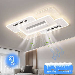 Modern Minimalist yaratıcı yıldızlı gökyüzü aydınlatma setleri oturma odası LED gizli Fan ışıkları - Product Image 5