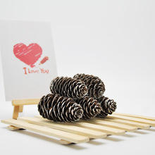 थोक सुंदर स्प्रूस पाइन शंकु सफेद क्रिसमस की पुष्पचक्र सजावट क्रिसमस पार्टी की आपूर्ति - Product Image 2