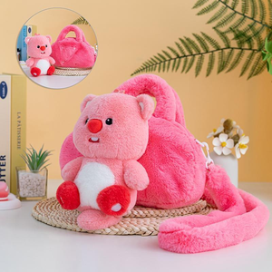 カピバラぬいぐるみぬいぐるみぬいぐるみビーバーぬいぐるみぬいぐるみハンドバッグ漫画ぬいぐるみ多目的 - Product Image 2