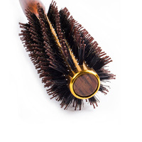 Peigne à rouleaux antistatique professionnel en gros, manche en bois, pour salon, écologique, cylindre de permanente, Toni&Guy Factory C003
