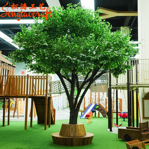 Grand <span class=keywords><strong>olivier</strong></span> artificiel de 18 pieds, plante ficus, fibre de verre, tronc d'arbre, arbre artificiel pour la décoration intérieure ou paysagère - Product Image 3