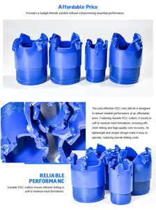 Punta da Trapano PDC ad Alta Efficienza per Esplorazione Mineraria e Geologica |   Punta da trapano diamantata resistente per roccia dura - Product Image 3
