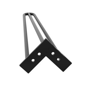 Pieds de table basse en métal de qualité supérieure, pieds en forme d'épingle à cheveux, 3 tiges, 16 pouces - Product Image 6