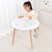 Enfants Enfants Jeu Sensoriel Table à Eau de Sable Bureau et Chaise Table d'Activité Intérieure en Bois avec Plateau Sensoriel pour Enfants