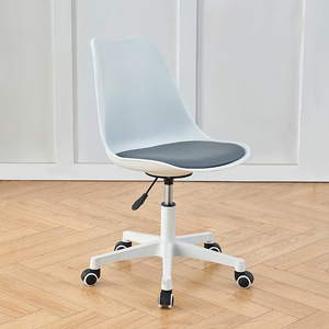 <span class=keywords><strong>Silla</strong></span> de Oficina Moderna <span class=keywords><strong>Transparente</strong></span>, <span class=keywords><strong>Silla</strong></span> de <span class=keywords><strong>Escritorio</strong></span> Giratoria con Ruedas y Altura Ajustable, con Cojín para Oficina en Casa - Product Image 1