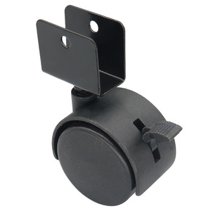 Shengyuan Furniture Caster 2 Inch Plastic With Brake Plate Mount Polyurethane Wheel - Product Image 4