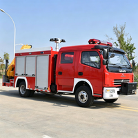 Prix d'usine Nouveau camion de pompiers diesel de sauvetage DONGFENG 4x2, empattement 3800 mm, capacité du réservoir 3001-5000 L