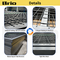 Brio 36"*48"*75" Casier de rangement modulaire en treillis métallique pour outils et équipements, avec cloisons de sécurité pour appartement