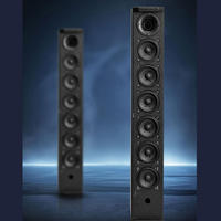 Speaker Kolom Line Array SK01 1000W dengan 2 Mikrofon Nirkabel TWS EQ USB Powerbank Port Instrumen 6.5mm