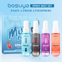 Coffret de parfums Bosuya, 4 flacons, sans alcool, longue tenue, senteurs florales et fruitées, brume corporelle, parfum de niche, 40 ml, vente en gros, cadeau