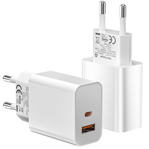 High Quality PD Fireproof 9V2A USB Mobile Phone Charger Smart Power Adapter with EU Plug for Laptop Home & Watch Use