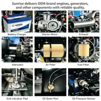 Generador Diésel de Inyección Electrónica de Combustible (EMS) de 200kW, Nivel 2, 1500 RPM, 50Hz, 400V, Energía de Reserva para Centros Comerciales y Plantas Industriales