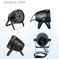 Par LED RGBW 4 en 1 de 18x10W, de aleación de aluminio, luz de escenario tipo wash, DMX512, con ángulo de haz múltiple, para iglesia, DJ, fiestas y eventos