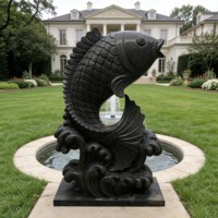 Statues de dragons sculptées en marbre naturel, grandes sculptures d'animaux pour la décoration extérieure de jardin, en promotion en Chine