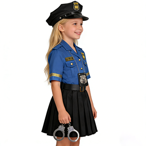 Costume da Sceriffo per Bambine, Set Uniforme per Spettacoli di Halloween, Asilo e Cosplay - Product Image 3
