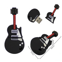 Desain Promosi 3D Vivid PVC karet lembut PVC Coke mobil hewan gitar Usb Flash Drive Thumb Drive biola 32gb Usb flashdisk