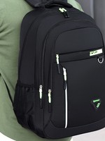 Nouveau Sac à Dos en Toile Grande Capacité pour Homme, Bretelles à Coussin d'Air, Multi-couches, Décontracté, Résistant à l'Usure, pour Voyage et Ordinateur Portable
