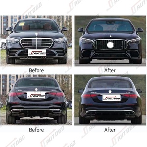 Nouveau kit de carrosserie pour Mercedes Benz <span class=keywords><strong>Classe</strong></span> <span class=keywords><strong>S</strong></span> W223 2021 2022 <span class=keywords><strong>2023</strong></span> 2024 2025 à l'assemblage de tuyau de lèvre de pare-chocs de style Racing S63 - Product Image 4