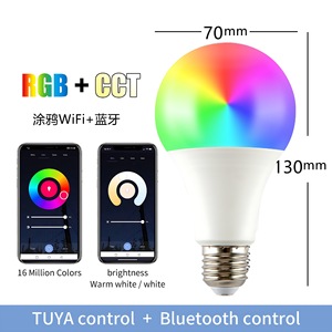 หลอดไฟอัจฉริยะ FXPOT LED E27 9W WiFi RGBWC ปรับความสว่างได้ สำหรับใช้ในบ้าน - Product Image 5